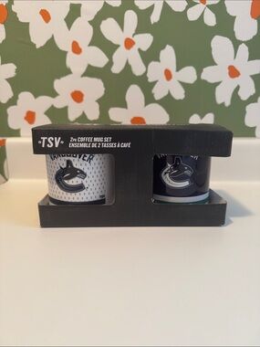 NHL Vancouver Canucks 2-Piece Mug Set - White & Navy